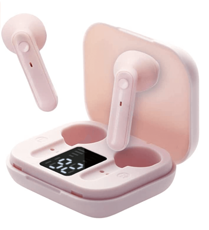 Wireless Earphone/Bluetooth with Microphone (Pink)